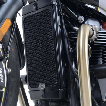 Protection de radiateur R&G noir (RAD0204BK) Triumph THRUXTON / STREET CUP Protection de radiateur R&G noir (RAD0204BK) Triumph THRUXTON / STREET CUP