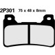 Brake pads racing sinter Nissin 2P301 ST