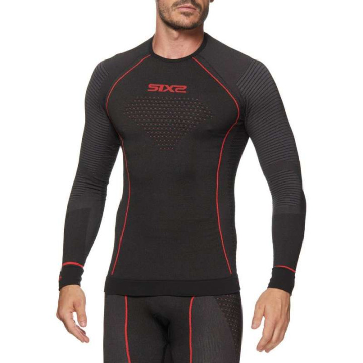 Maillot thermique moto SIXS TS2W CU BLACK CARBON