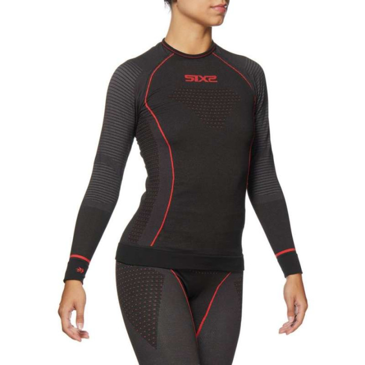 Maillot thermique moto SIXS TS2W CU BLACK CARBON