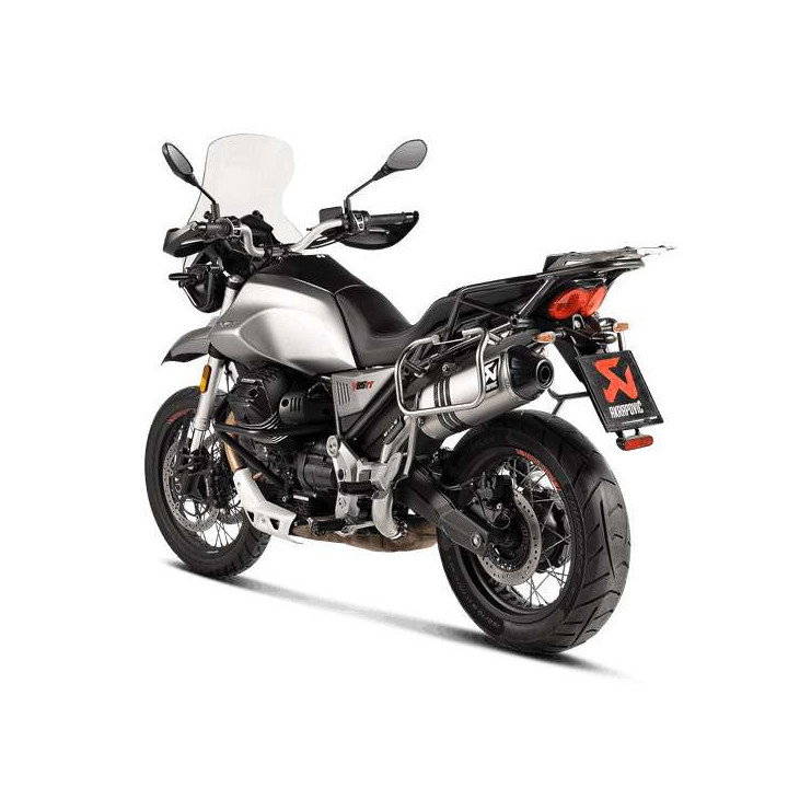 Silencieux homologué Akrapovic Titane Moto Guzzi V85 TT