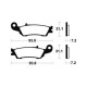 Cross brake pads Bendix MO340