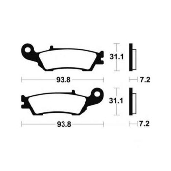 Plaquettes de frein cross Bendix MO340