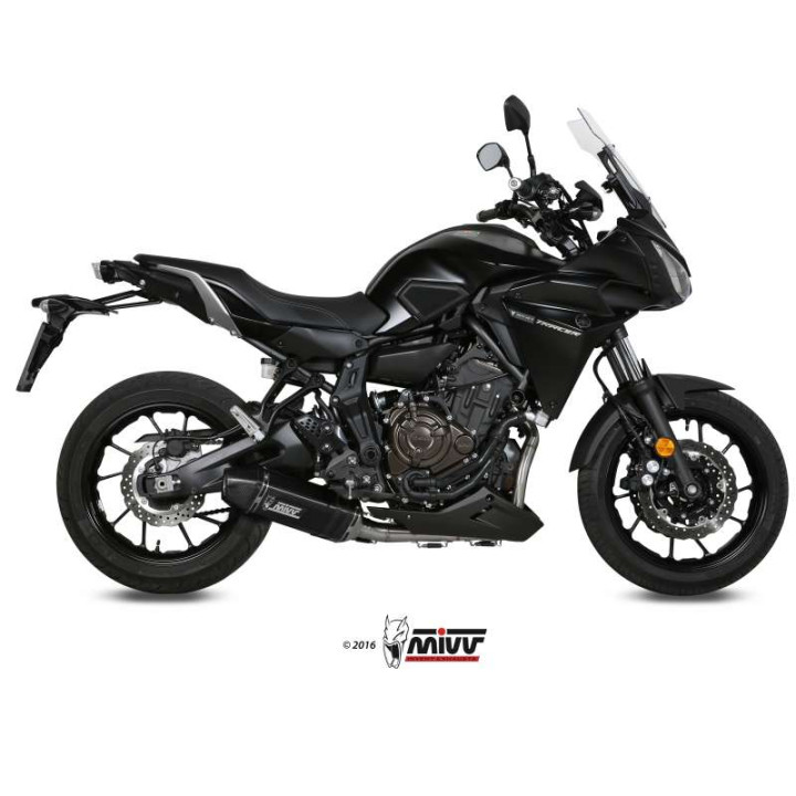 Ligne complète Mivv SPEED EDGE Inox noir (Y.058.LRB) Yamaha MT-07 TRACER
