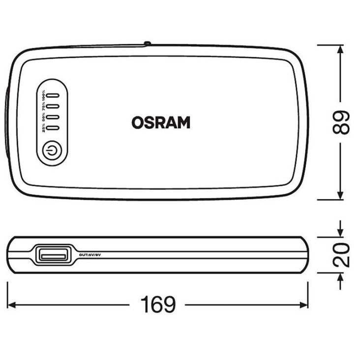 Osram lithium mini starter booster