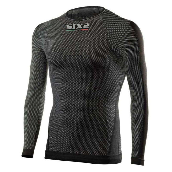 Maillot thermique moto SIXS TS2 BLACK CARBON