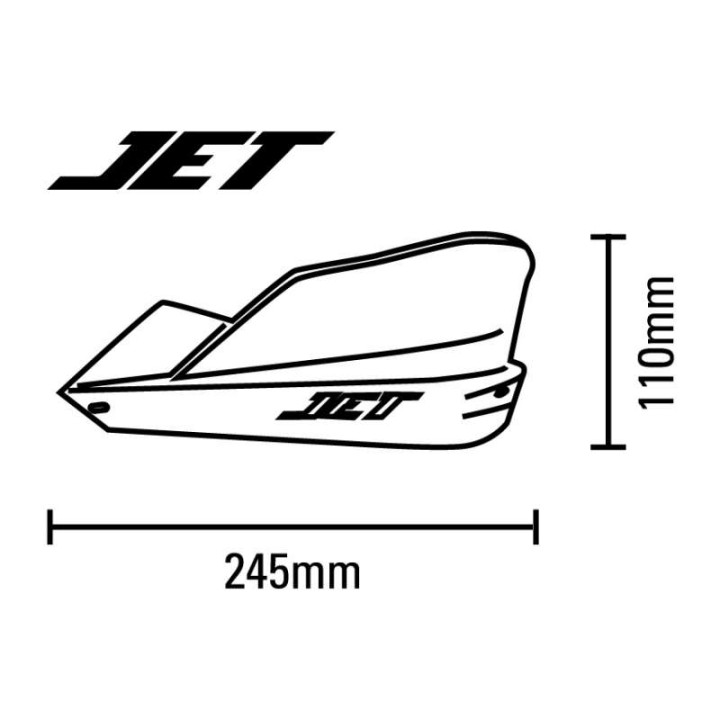 BARKBUSTERS JET handguards (without fixing kit)