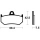 Plaquettes de frein moto métal fritté Bendix MR263