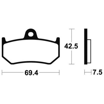 Plaquettes de frein moto métal fritté Bendix MR263