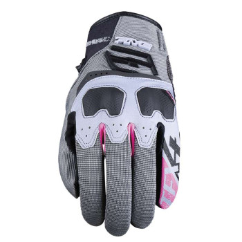 Gants moto femme Aventure Five TFX4 WOMAN GRIS/ROSE