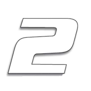 Numéros de course 2 (x3) SX 200x250mm Numéros de course 2 (x3) SX 200x250mm