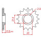Pignon JT 14 dents pas 520 type 583