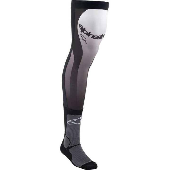 Chaussettes jambières ALPINESTARS KNEE BRACE SOCKS BLACK/WHITE