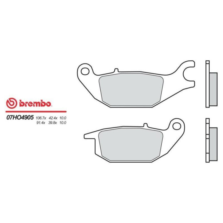Brembo organic motorcycle brake pads 07HO4905