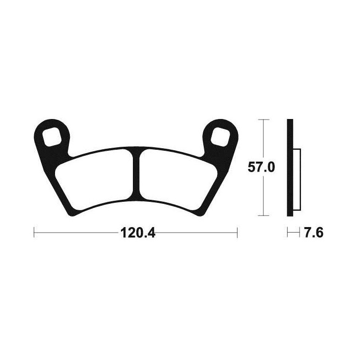Brake pads metal fried BENDIX MO397