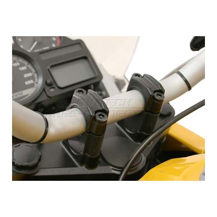 Rehausseur guidon 28mm SW-Motech +30mm BMW R1200GS/F800GS