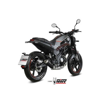 Ligne complète Mivv X-M1 Inox noir (E.007.LC4B) Benelli Leoncino 125