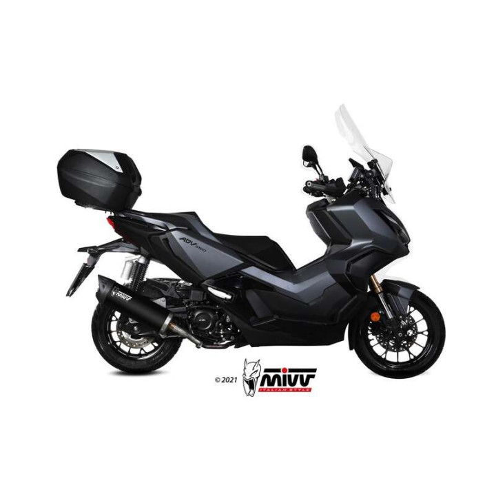 Silencieux Mivv MOVER Inox noir (MV.HO.0004.LV) Honda SH350/ADV 350