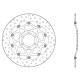 Front brake disc Brembo Oro Series 78B40840 Kawasaki ZX6R / ZX10R, ER6 / VERYS, Z750 / Z1000