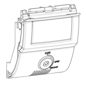 Serrure complète Shad D1B59MAR pour top case SH58X/SH59X