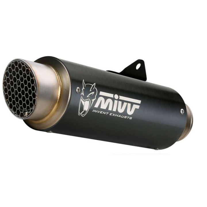 Silencieux homologué Mivv GP PRO Inox noir (K.047.LXBP) Kawasaki Ninja 400 18-