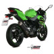 Silencieux homologué Mivv GP PRO Inox noir (K.047.LXBP) Kawasaki Ninja 400 18-