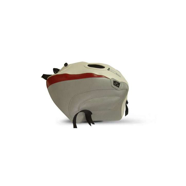 Bagster tank mat white/light grey/red stripe (1114J) Yamaha FJ1200