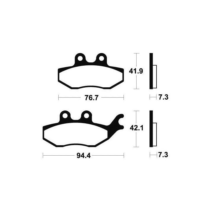Plaquettes de frein organique BENDIX MA280