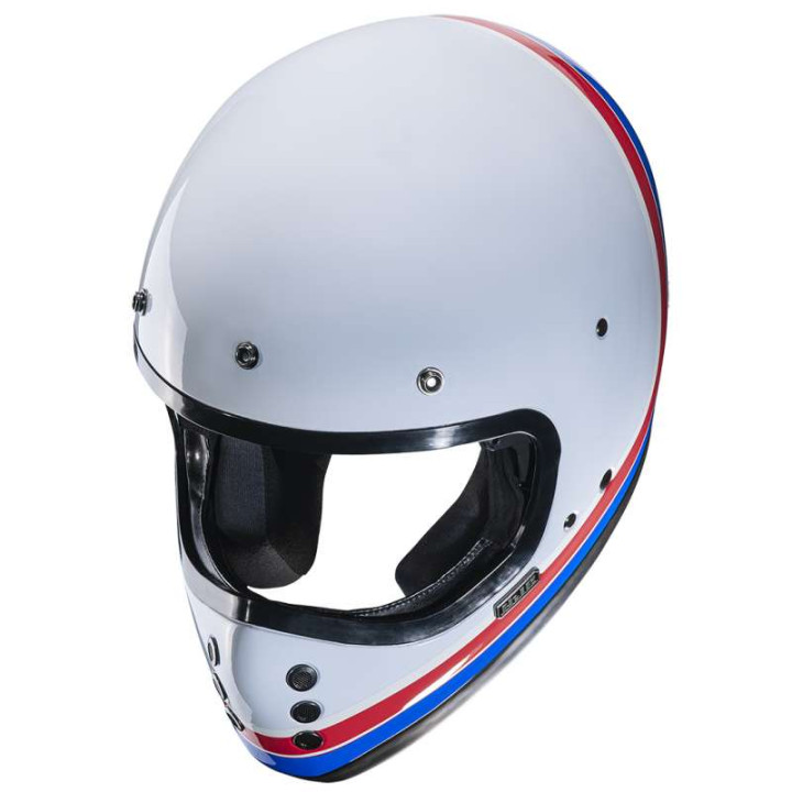 Motorcycle helmet HJC V60 SCOBY BLUE/BLANK/RED Motorcycle helmet HJC V60 SCOBY BLUE/BLANK/RED