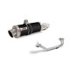 Ligne complète Mivv GP inox noir (Y.018.LXB) Yamaha T-MAX 500