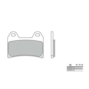 Plaquettes de frein organique BREMBO 07HO47CC