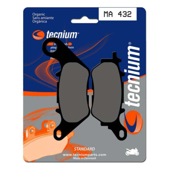 Plaquettes de frein organique Tecnium MA432