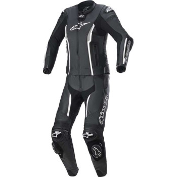Alpinestars STELLA MISSILE V2 2PC women's motorcycle suit Black/White Alpinestars STELLA MISSILE V2 2PC women's motorcycle suit Black/White