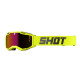 Masque moto cross Shot IRIS 2.0 SOLID NEON YELLOW GLOSSY