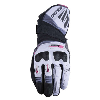Gants moto femme Aventure Five TFX2 WOMAN WP GRIS/ROSE Gants moto femme Aventure Five TFX2 WOMAN WP GRIS/ROSE
