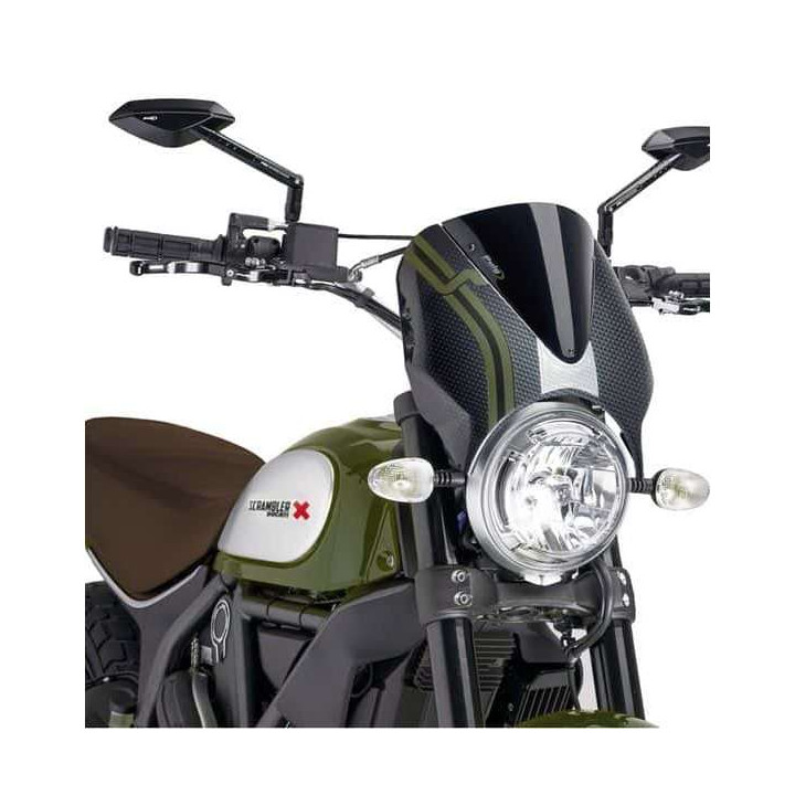 Windshield Puig NAKED NEW GENERATION Carbon (8192) Ducati SCRAMBLER