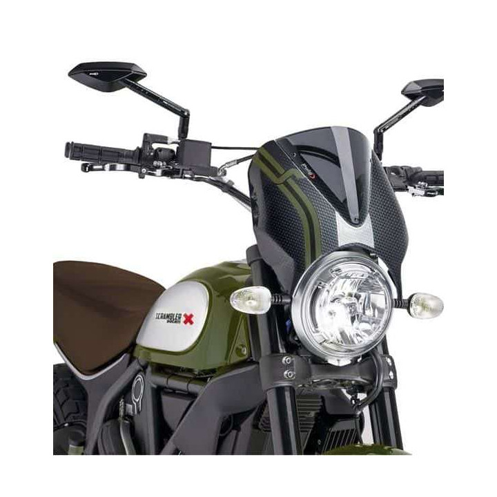 Windshield Puig NAKED NEW GENERATION Carbon (8192) Ducati SCRAMBLER