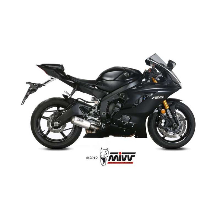 Silencieux homologué Mivv MK3 Inox (Y.063.LM3X) Yamaha YZF-R6 17-