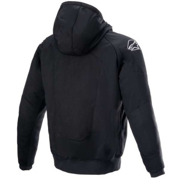 Sweat moto Alpinestars CHROME IGNITION Noir/Jaune Fluo