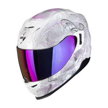 Casque Scorpion EXO-520 EVO AIR MELROSE BLANC / ROSE