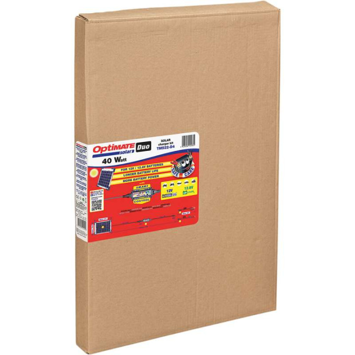 Chargeur de batterie solaire Tecmate OPTIMATE SOLAR 12V 40W 3.3A