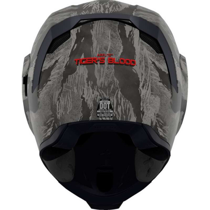 Casque moto Icon AIRFLITE TIGER'S BLOOD MIPS Gris