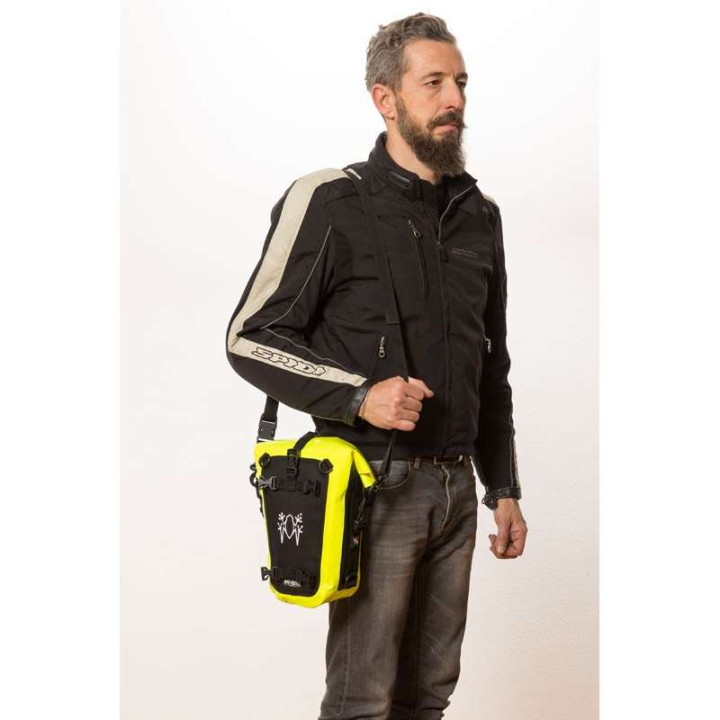 Sacoche étanche pour pare-carter Amphibious MULTYBAG Jaune 5 litres