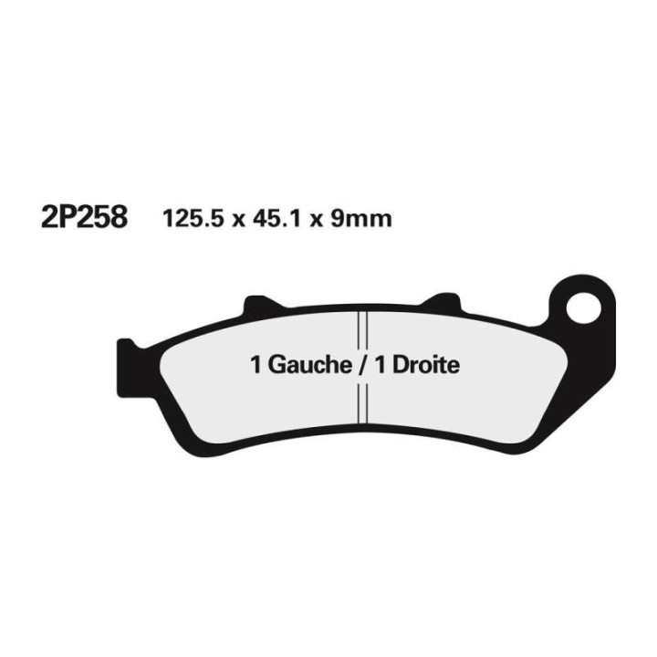 Plaquettes de frein racing sinter Nissin 2P258 ST
