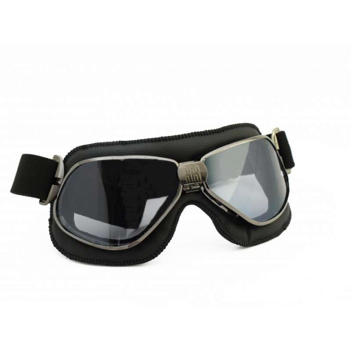 Vintage Nannini BIKER sunglasses Black/Ruthenium, smoked lenses