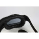 Vintage Nannini BIKER sunglasses Black/Ruthenium, smoked lenses