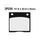 Plaquettes de frein semi-metal Nissin 2P-235SS