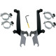 Fixation pare-brise NOIR Memphis Shades Sportshield DYNA SUPER GLIDE, LOW RIDER, STREET BOB 06-