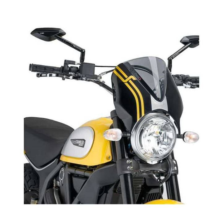 Pare-brise Puig NAKED NEW GENERATION Noir (7652) Ducati SCRAMBLER