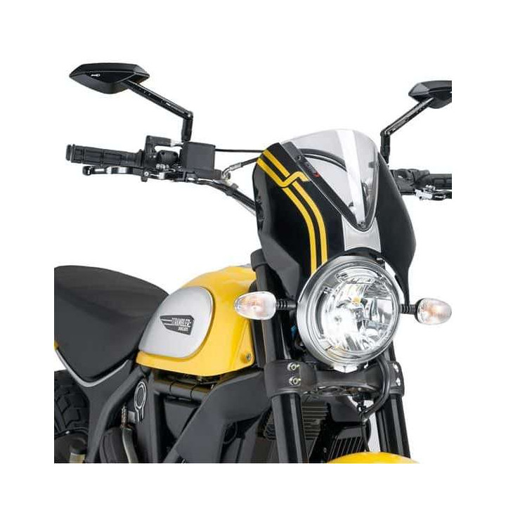 Pare-brise Puig NAKED NEW GENERATION Noir (7652) Ducati SCRAMBLER
